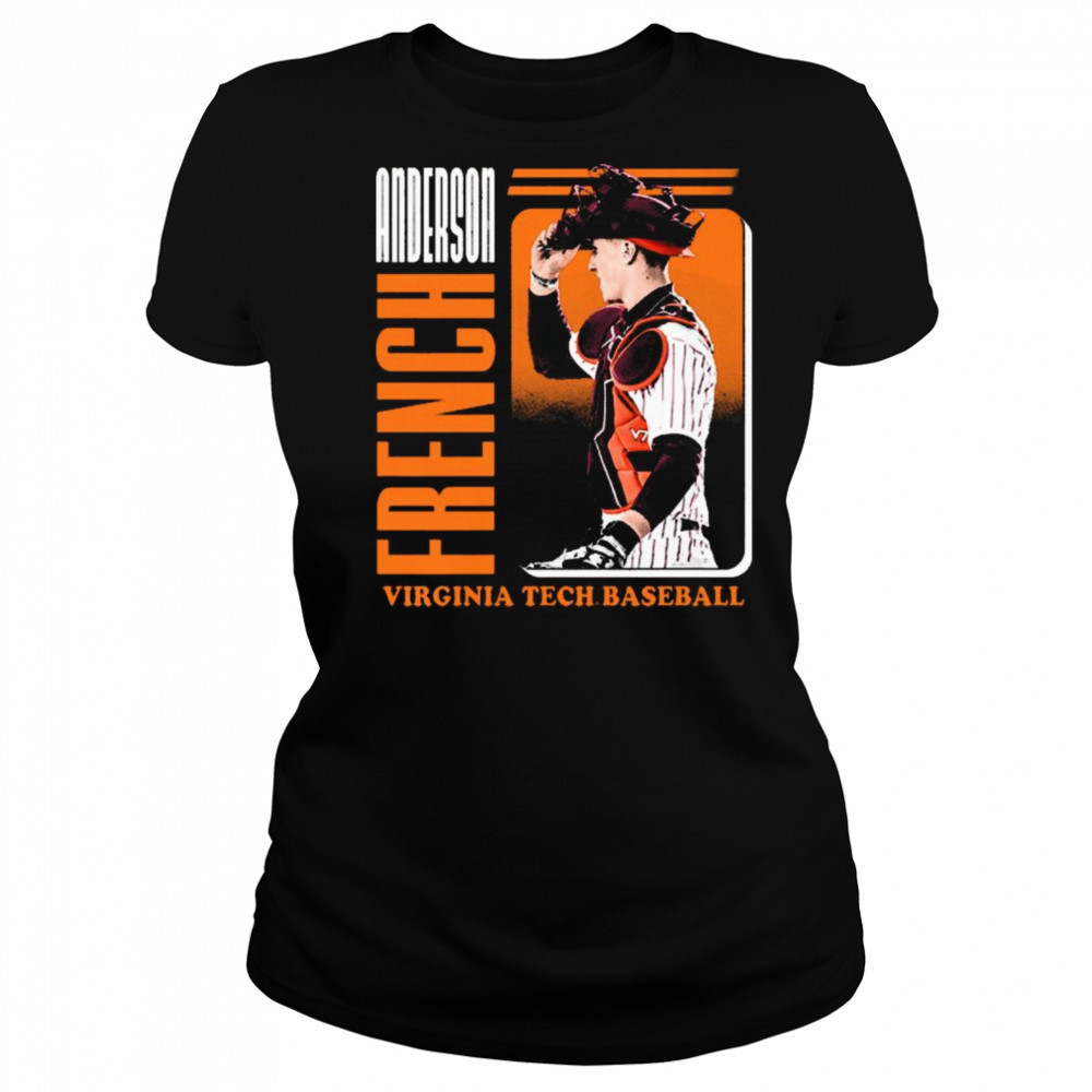Anderson French Virginia Tech Hokies baseball NCAA Division I 2025 t-shirt Women's T-shirt