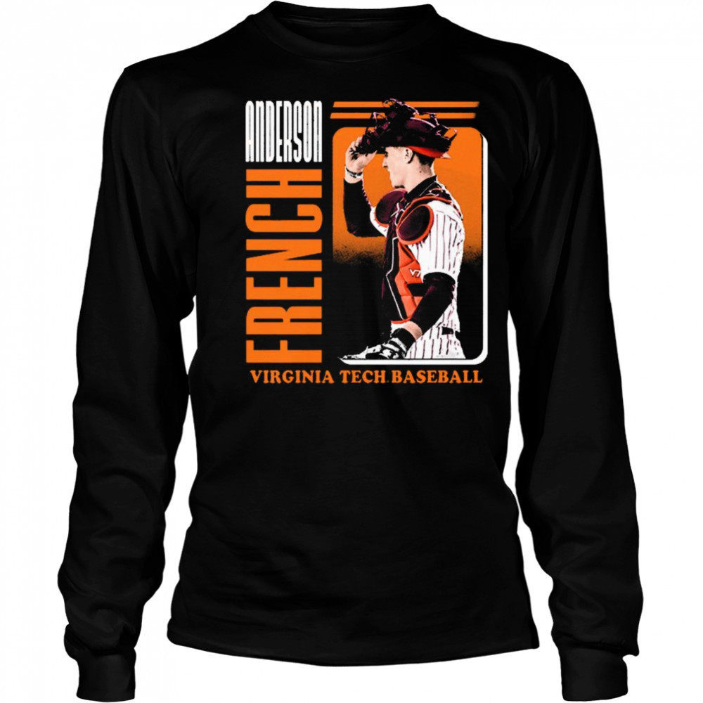 Anderson French Virginia Tech Hokies baseball NCAA Division I 2025 t-shirt Long Sleeved