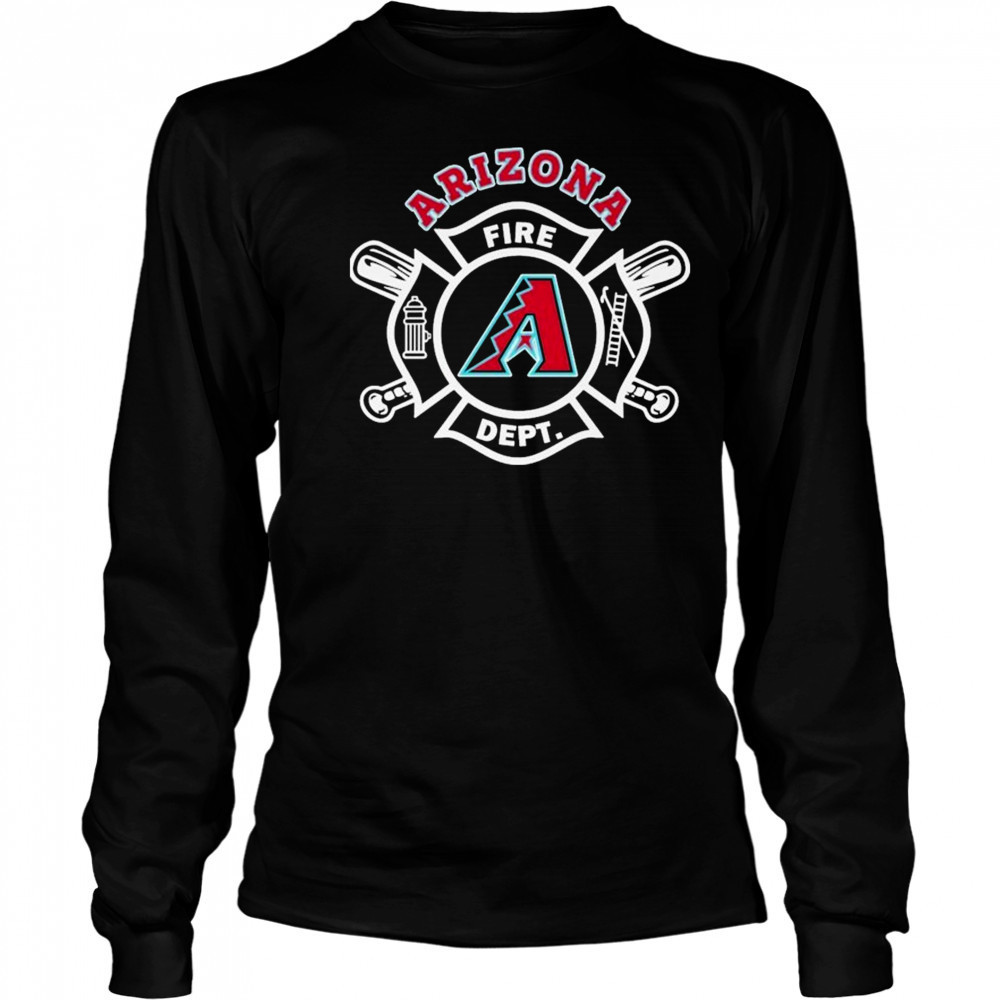 Arizona Diamondbacks Fire Dept Firefighters T-shirt Long Sleeved