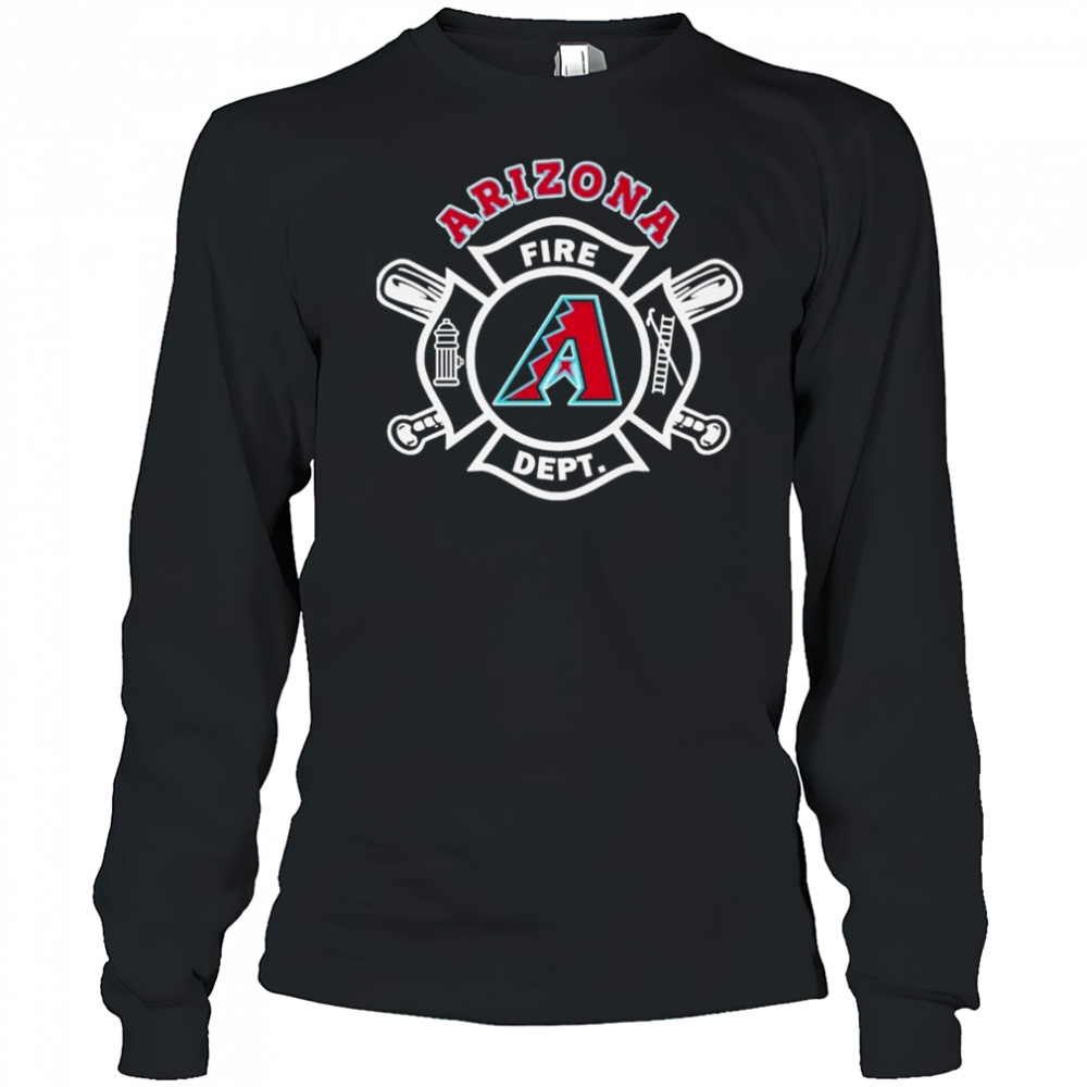 Arizona Diamondbacks Fire Dept Firefighters T-shirt Long Sleeved