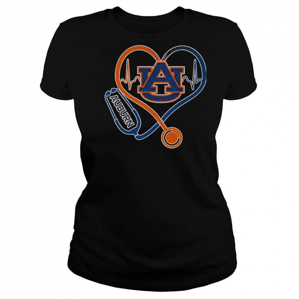 Auburn Tigers Caring Hearts Nurses T-Shirt Women's T-shirt