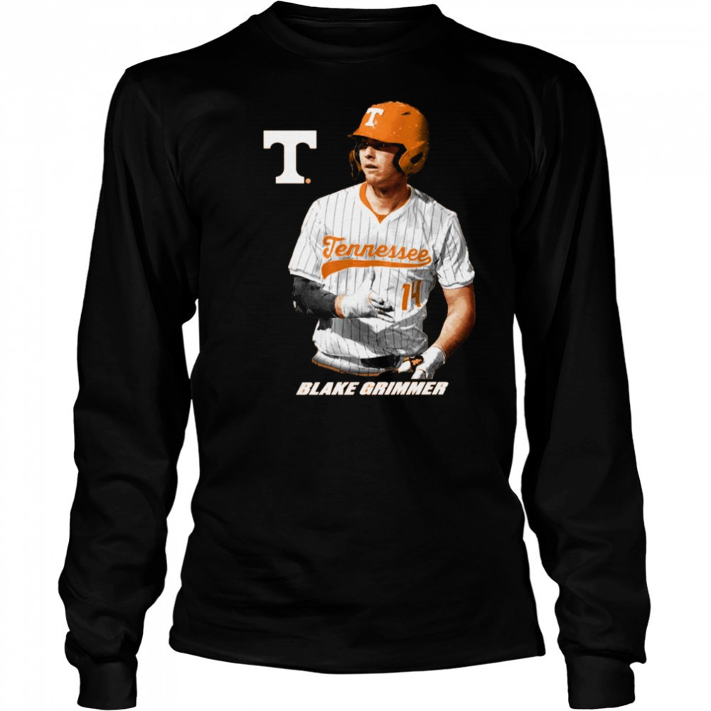 Blake Grimmer Tennessee Vols Baseball NCAA Division I 2025 t-shirt Long Sleeved