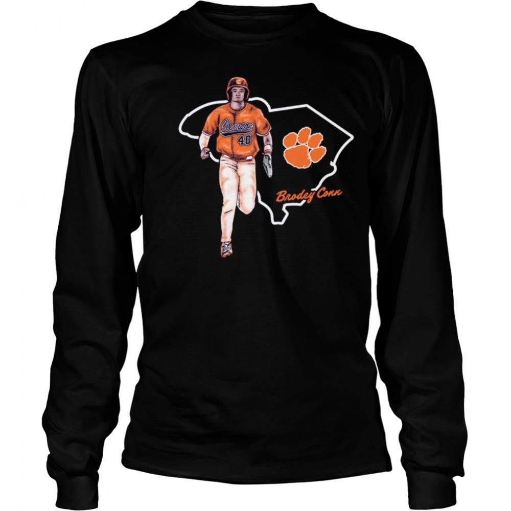 Brodey Conn Clemson Tigers Baseball State NCAA Division I 2025 t-shirt Long Sleeved