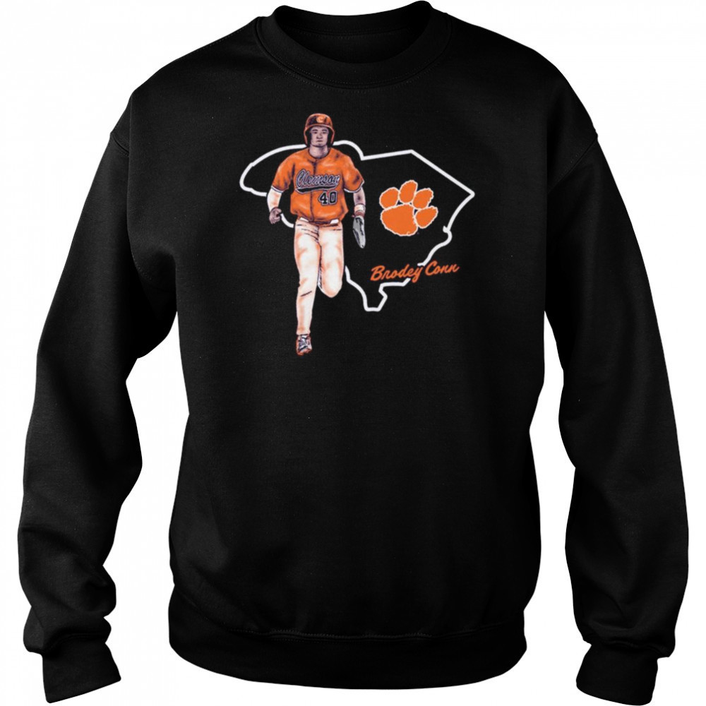 Brodey Conn Clemson Tigers Baseball State NCAA Division I 2025 t-shirt Hoodie
