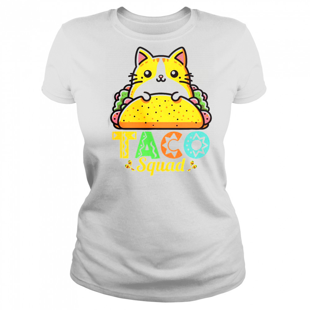 Cat Taco Squad Cinco De Mayo Mexican Food T-Shirt Women's T-shirt