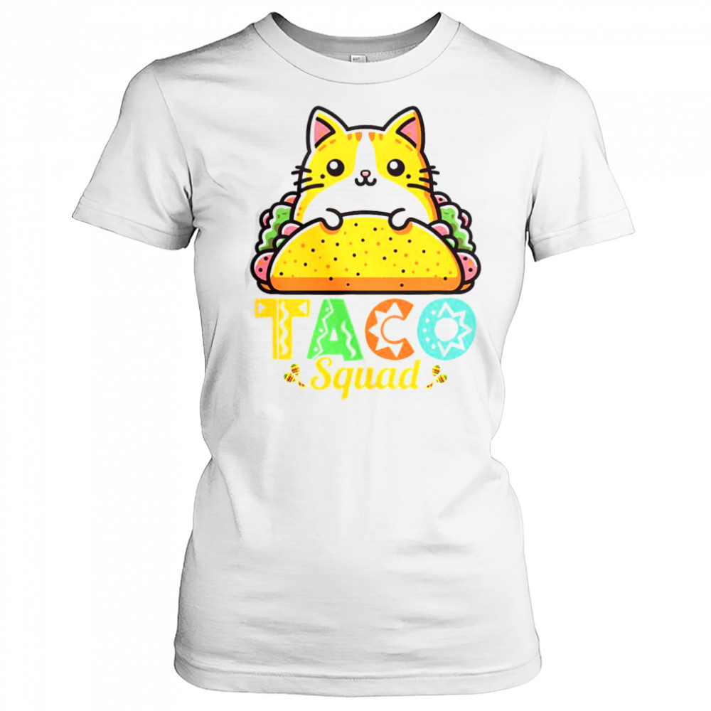 Cat Taco Squad Cinco De Mayo Mexican Food T-Shirt Women's T-shirt
