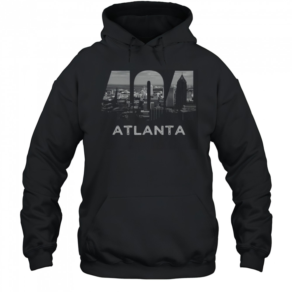 City Skyline Area Code 404 Downtown Atlanta Georgia Souvenir T-Shirt Hoodie