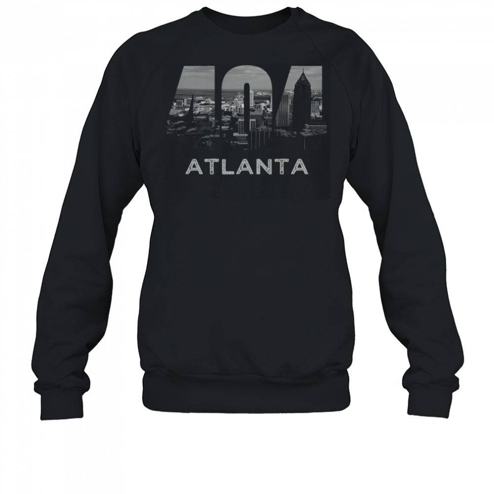 City Skyline Area Code 404 Downtown Atlanta Georgia Souvenir T-Shirt Sweatshirt