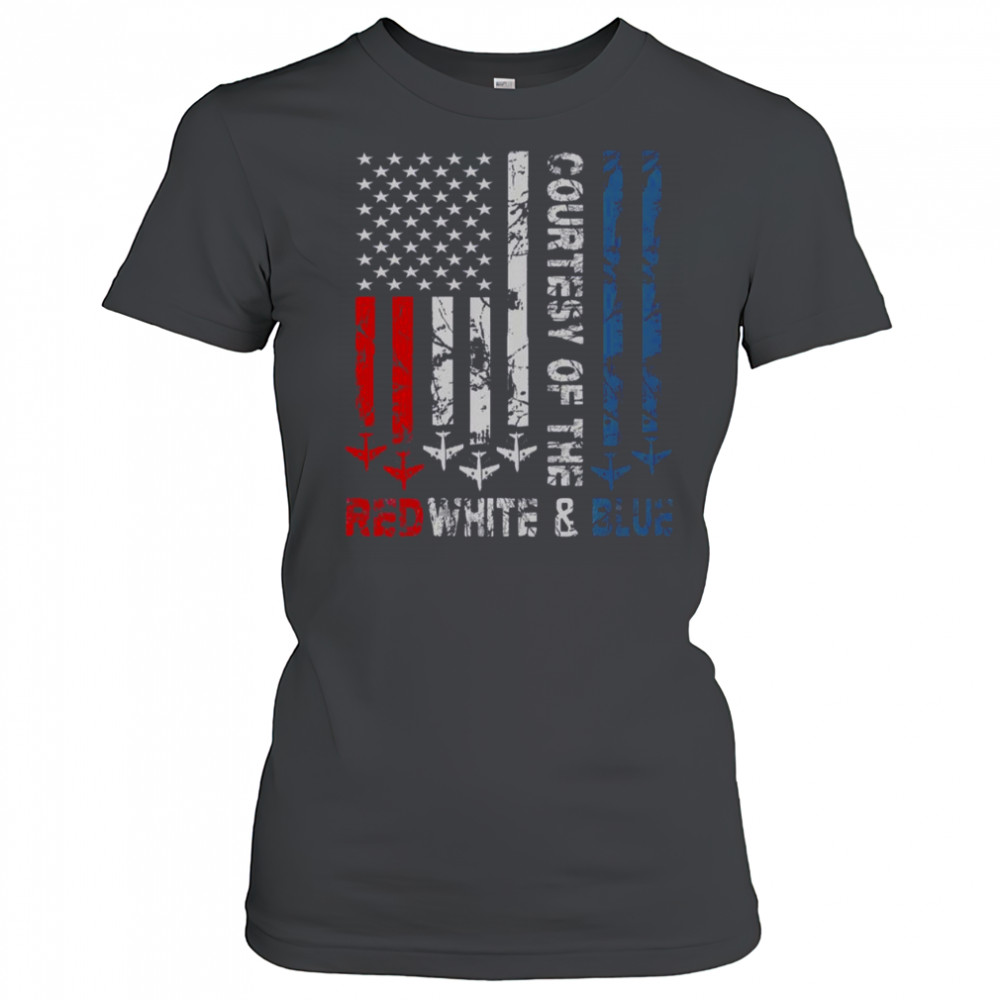 Courtesy Of The Red White And Blue Vintage America US Flag T-Shirt Women's T-shirt