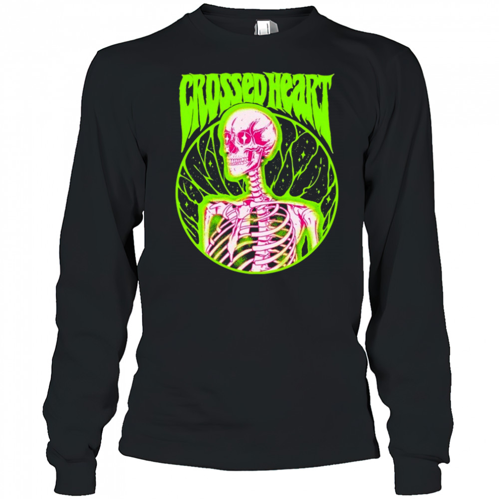 Crossed Heart Alchemist Skeleton T-shirt Long Sleeved