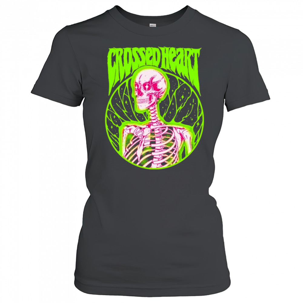 Crossed Heart Alchemist Skeleton T-shirt Women's T-shirt