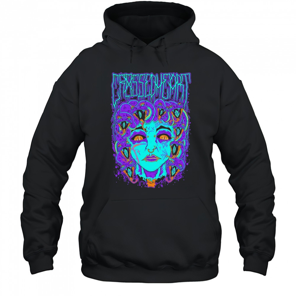 Crossed Heart Medusa T-shirt Hoodie