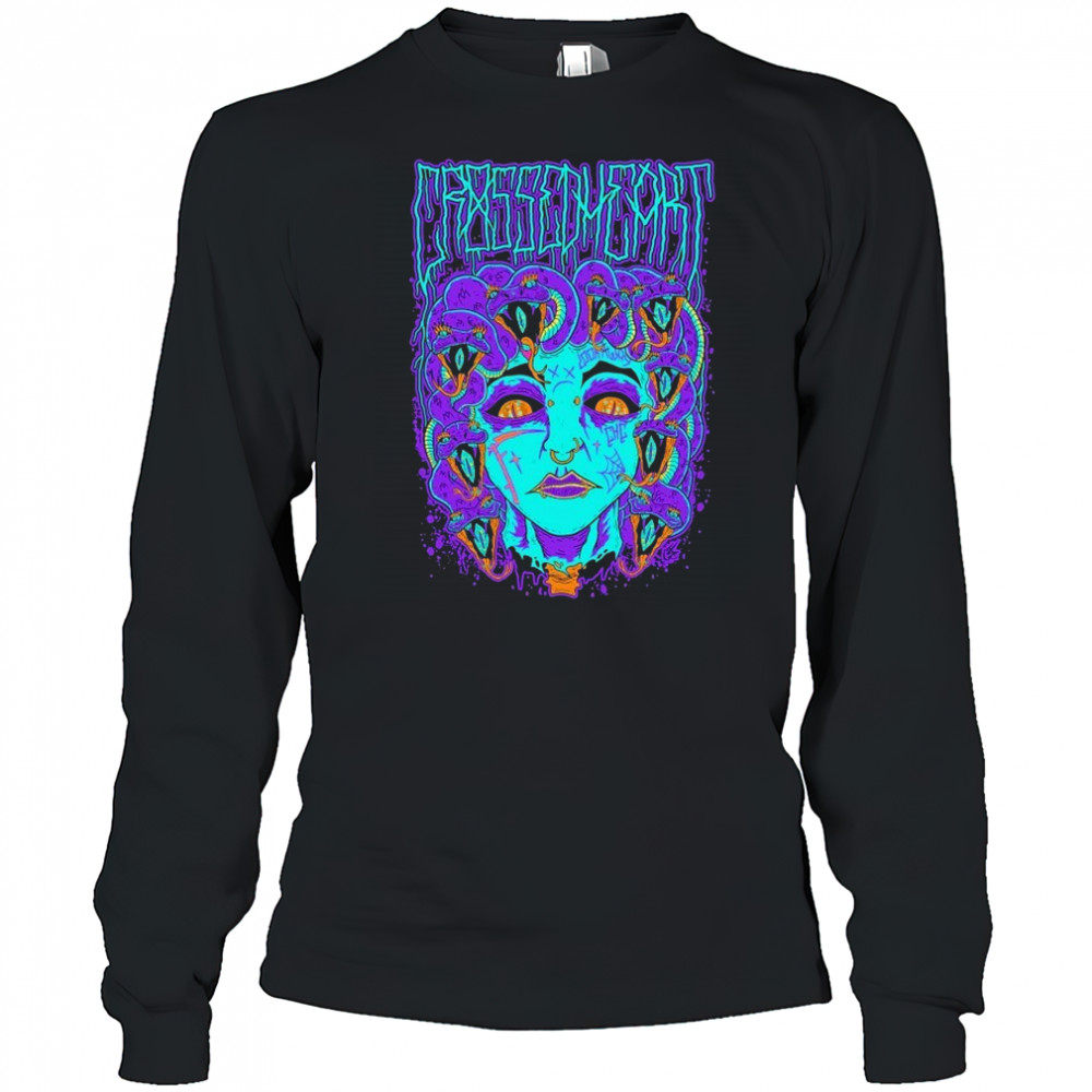 Crossed Heart Medusa T-shirt Long Sleeved