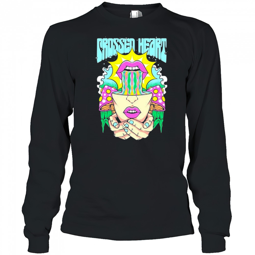 Crossed Heart Mindreader T-shirt Long Sleeved