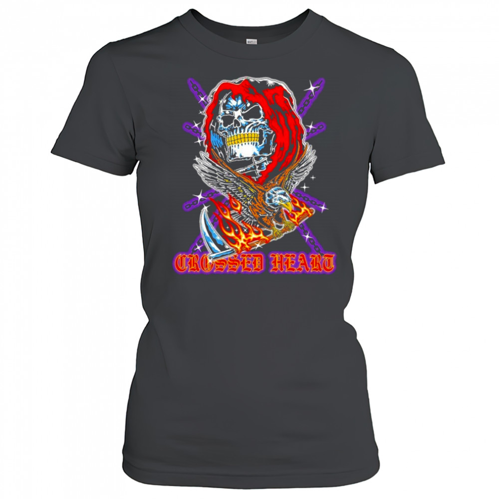 Crossed Heart No Mercy T-shirt Women's T-shirt