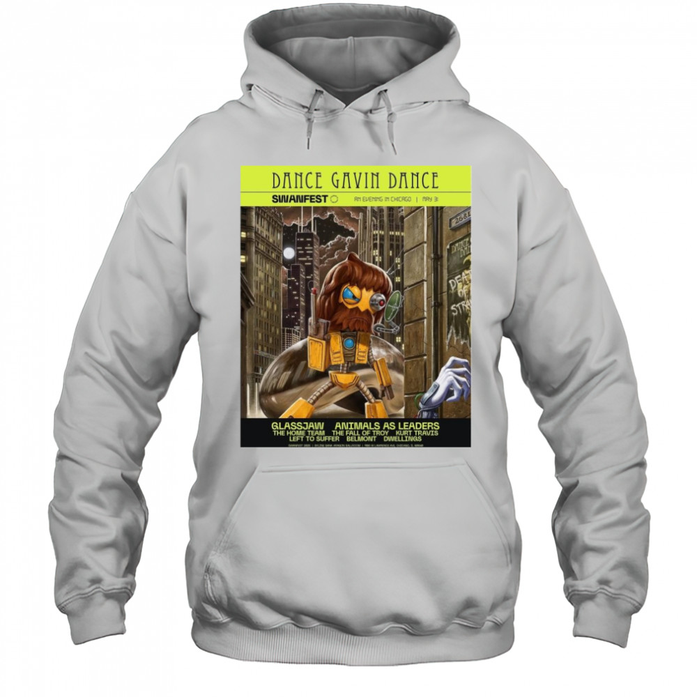 Dance Gavin Dance Swanfest An Evening In Chicago May 31 2025 Byline Bank Aragon Ballroom t-shirt Hoodie