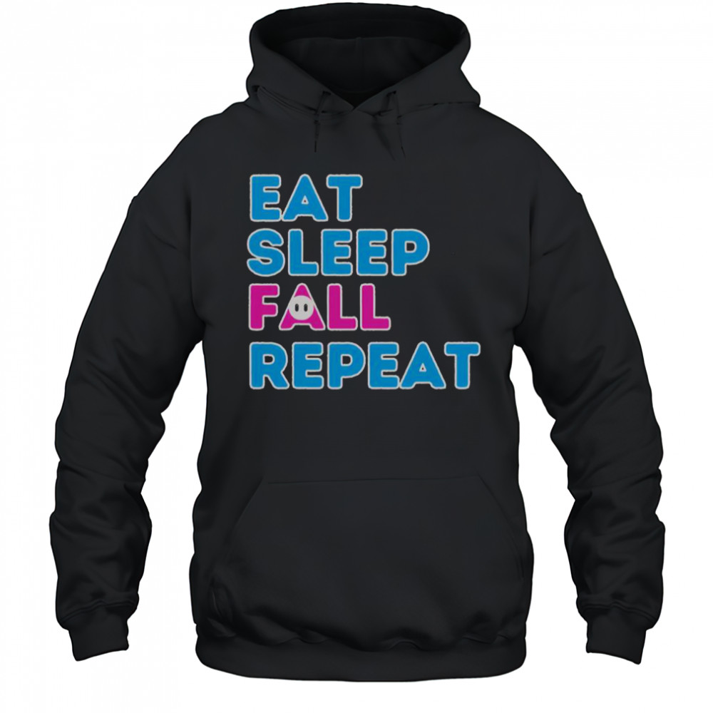 Eat Sleep Fall Repeat Video Game Guys Video Gamer T-Shirt Hoodie