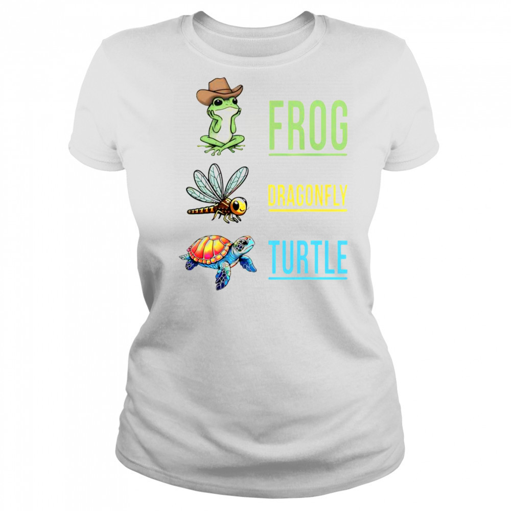 Frog Dragonfly Turtle T-Shirt Women's T-shirt