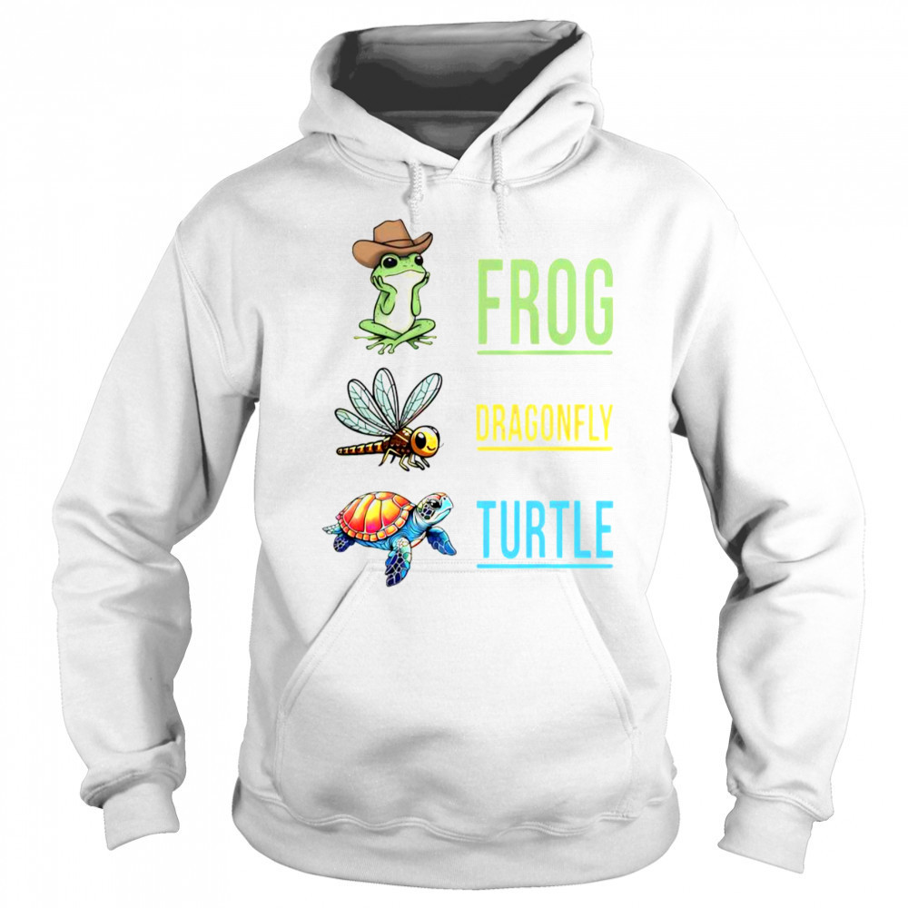 Frog Dragonfly Turtle T-Shirt Sweatshirt