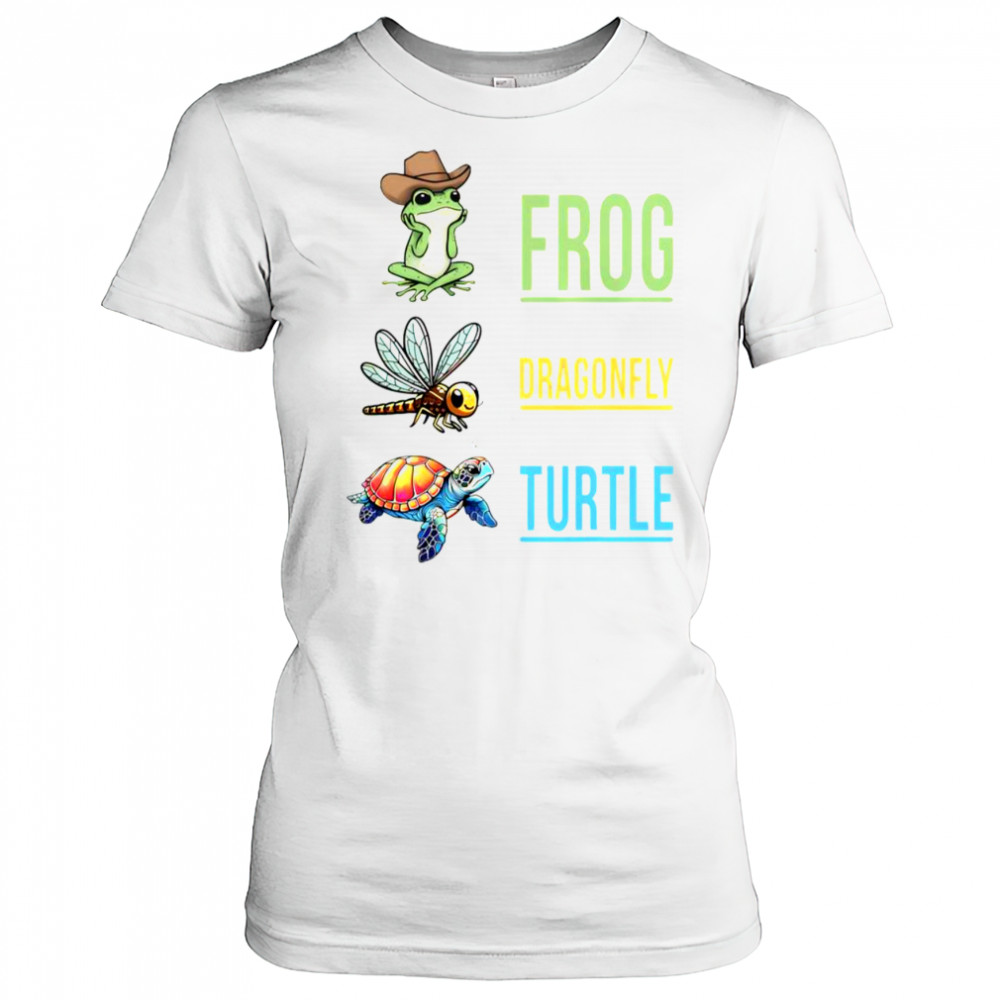 Frog Dragonfly Turtle T-Shirt Women's T-shirt