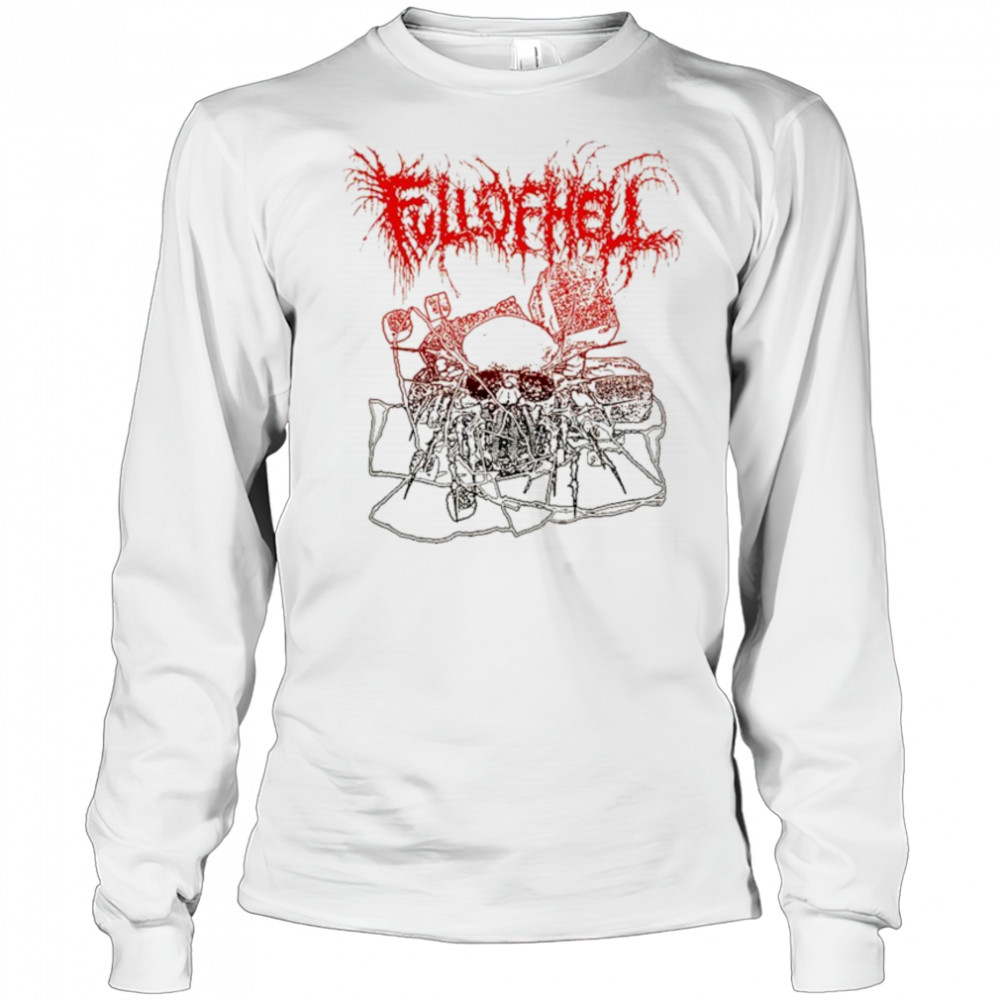 Full Of Hell Skull T-shirt Long Sleeved