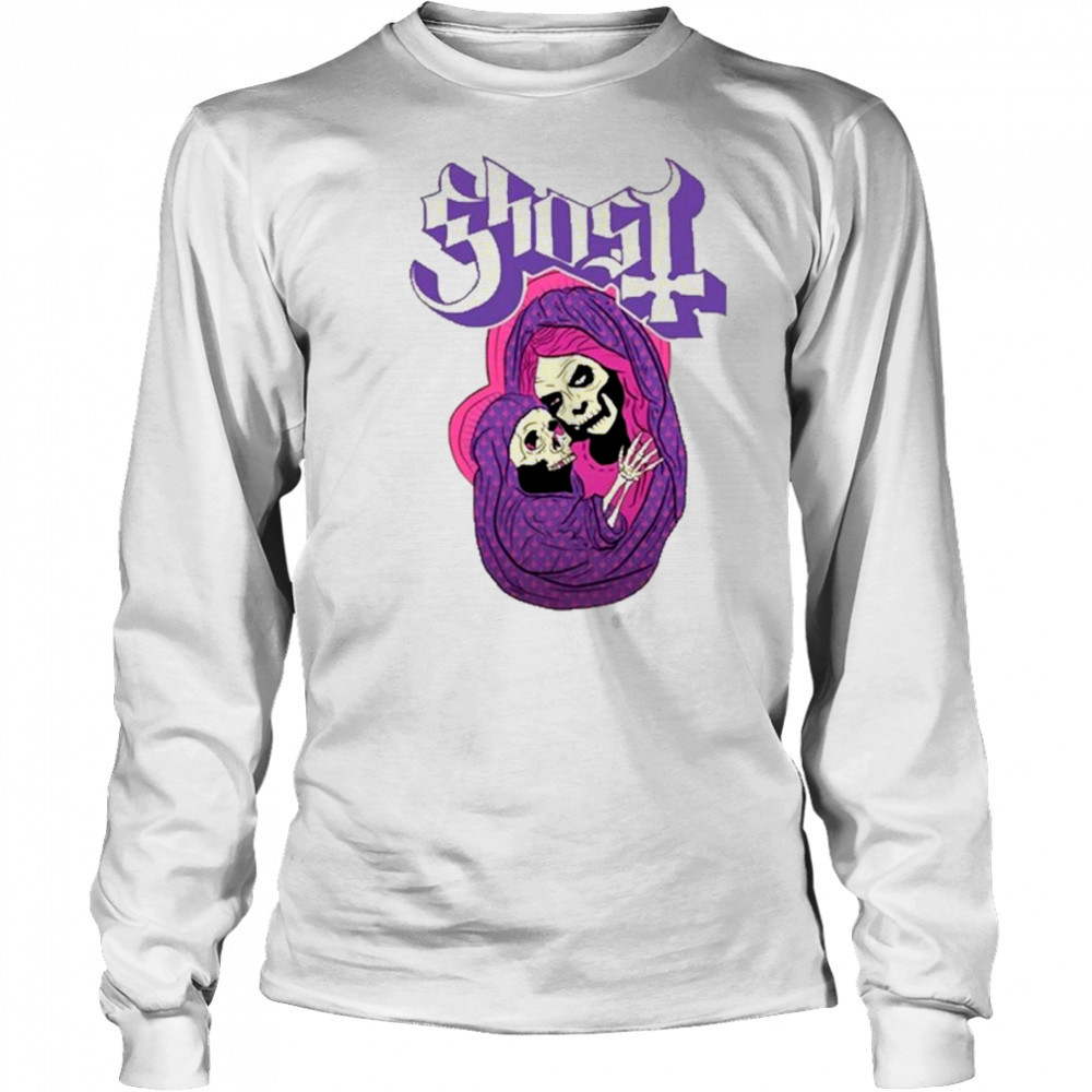 Ghost She Is The Light The Warmth The Power Without Her I Am Lost Hail Mom Painting t-shirt Long Sleeved
