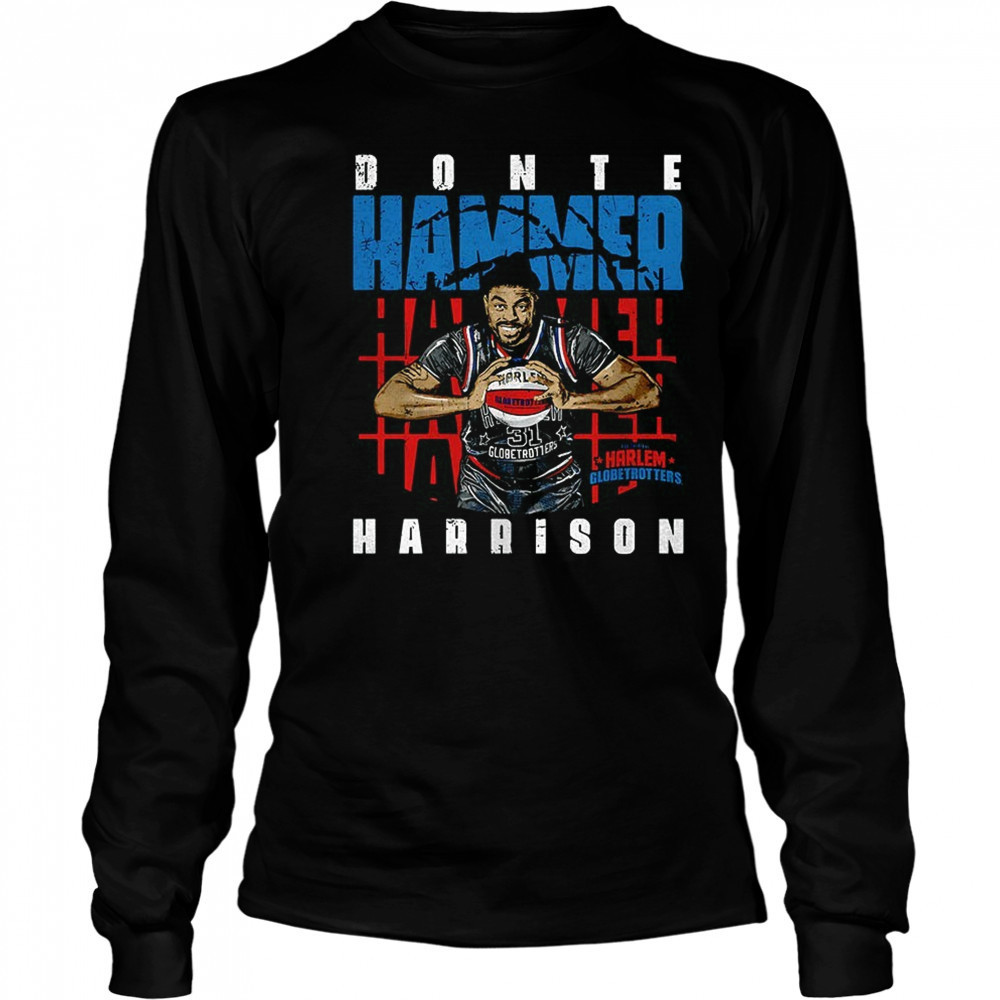 Hammer Harrison Harlem Globetrotters pose shirt Long Sleeved