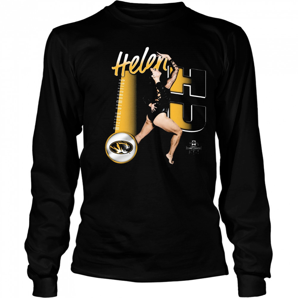 Helen Hu Missouri Tigers NCAA Gymnastics Championships Portrait t-shirt Long Sleeved