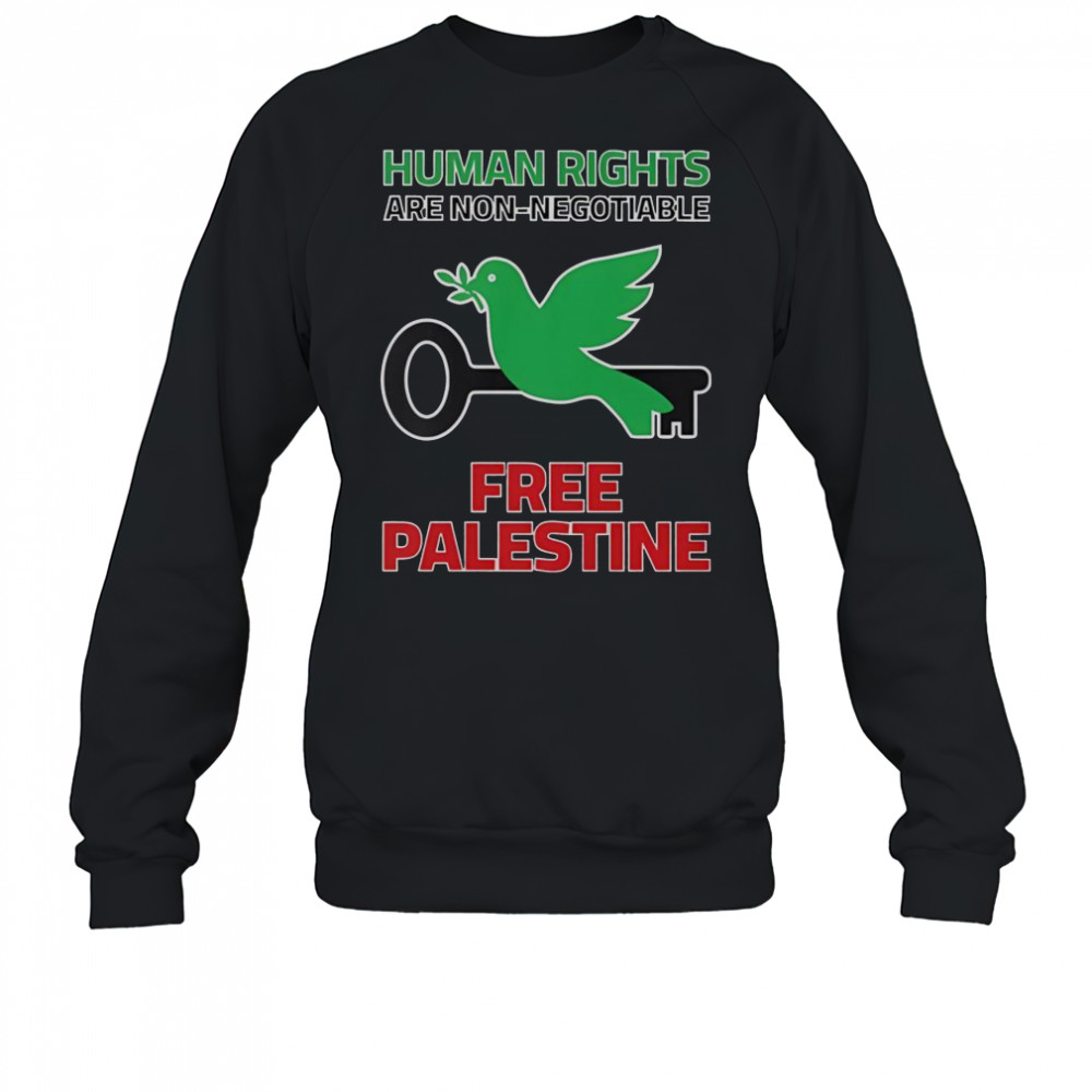 Human Rights Are Non-Negotiable Free Palestine T-Shirt Sweatshirt