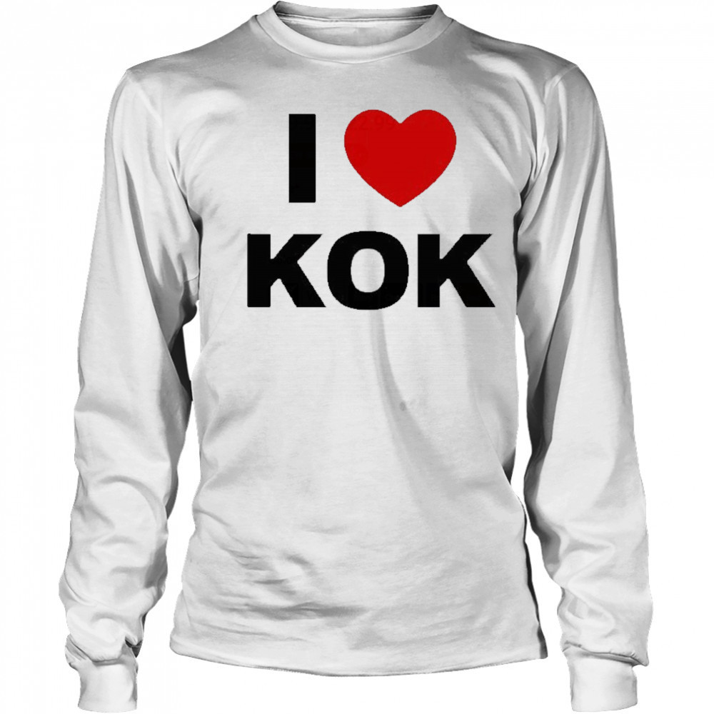 I Love Kok T-shirt Long Sleeved