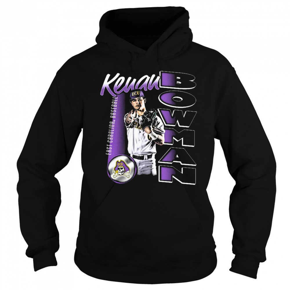 Kenan Bowman East Carolina Pirates baseball NCAA Division I Portrait t-shirt Sweatshirt