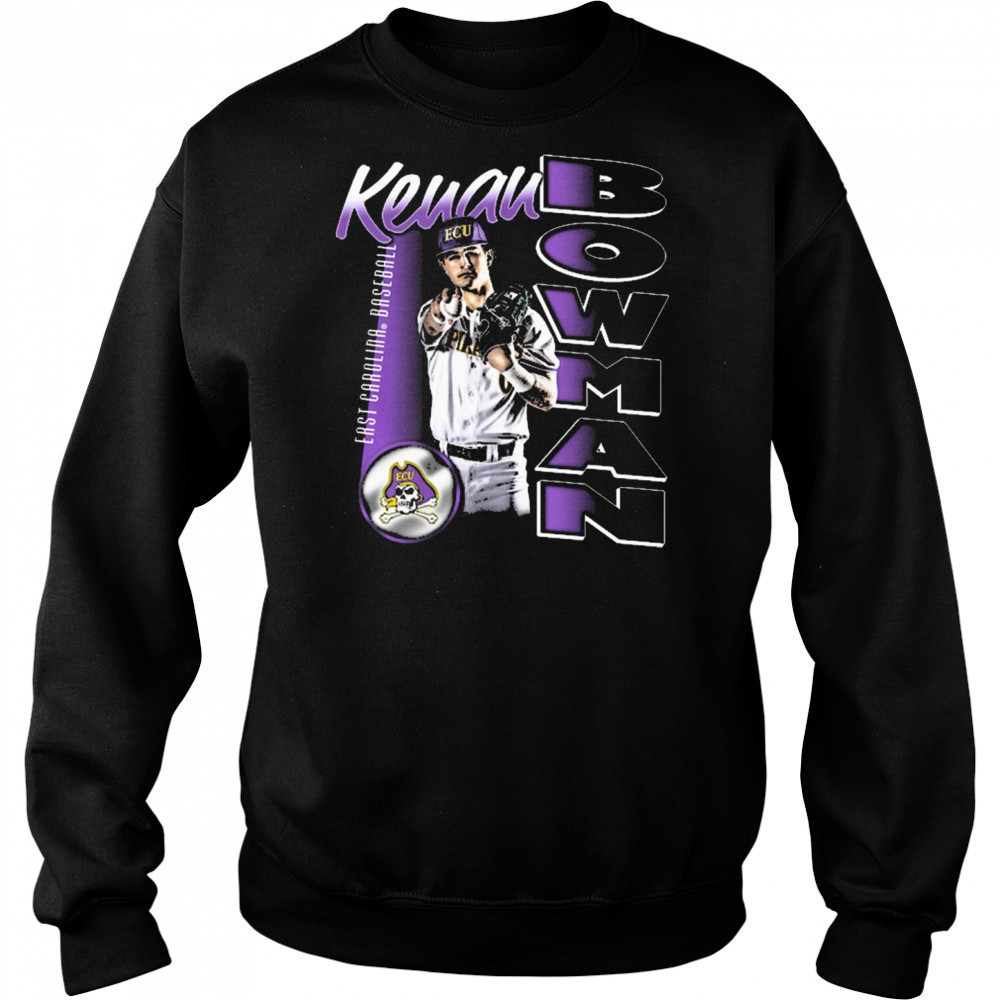 Kenan Bowman East Carolina Pirates baseball NCAA Division I Portrait t-shirt Hoodie