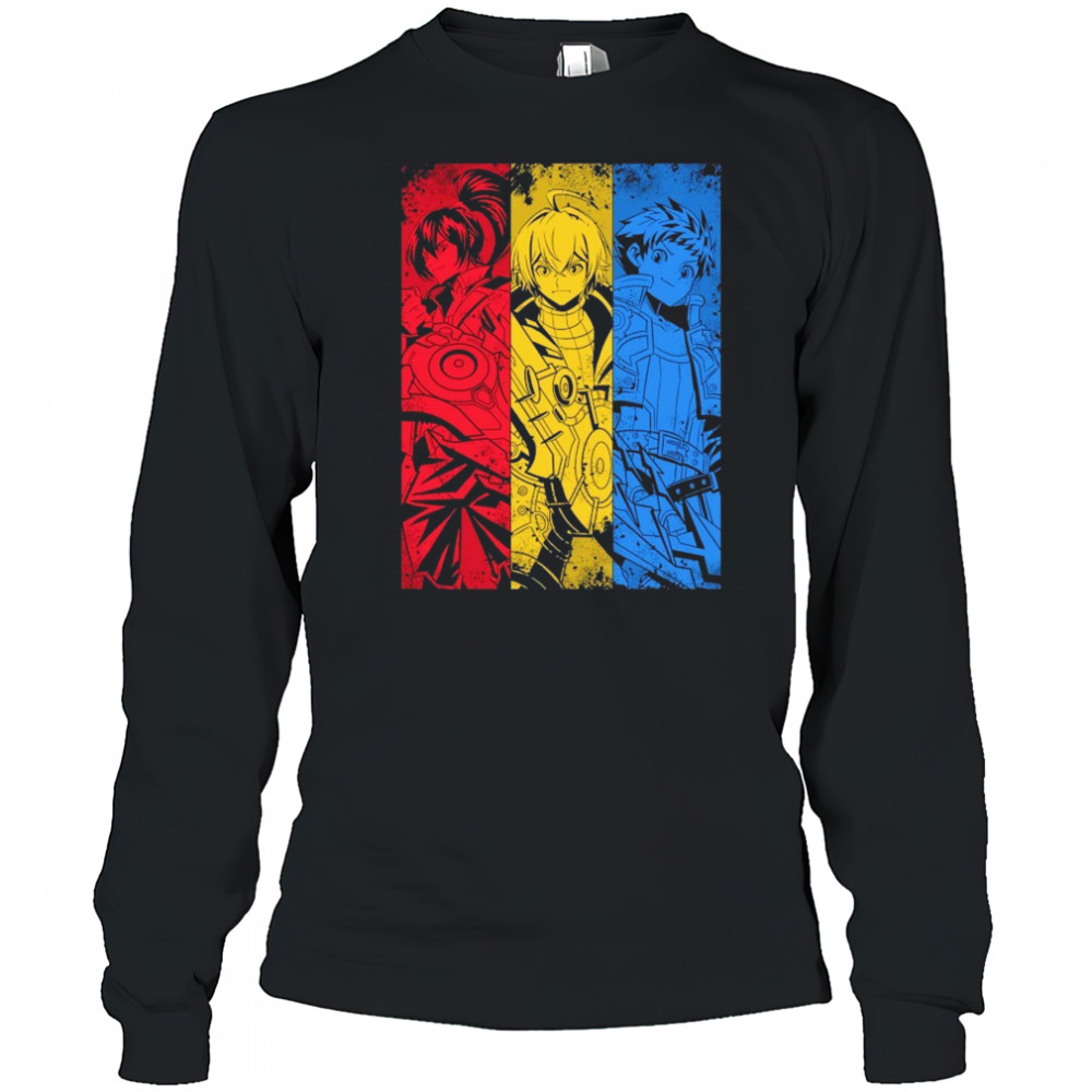 Main Characters Manga T-shirt Long Sleeved
