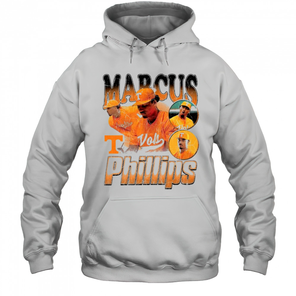 Marcus Phillips Tennessee Vols Baseball NCAA Division I 2025 90s Graphic t-shirt Hoodie