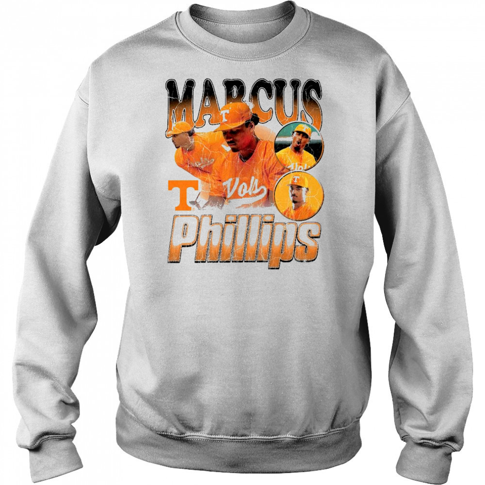 Marcus Phillips Tennessee Vols Baseball NCAA Division I 2025 90s Graphic t-shirt Hoodie