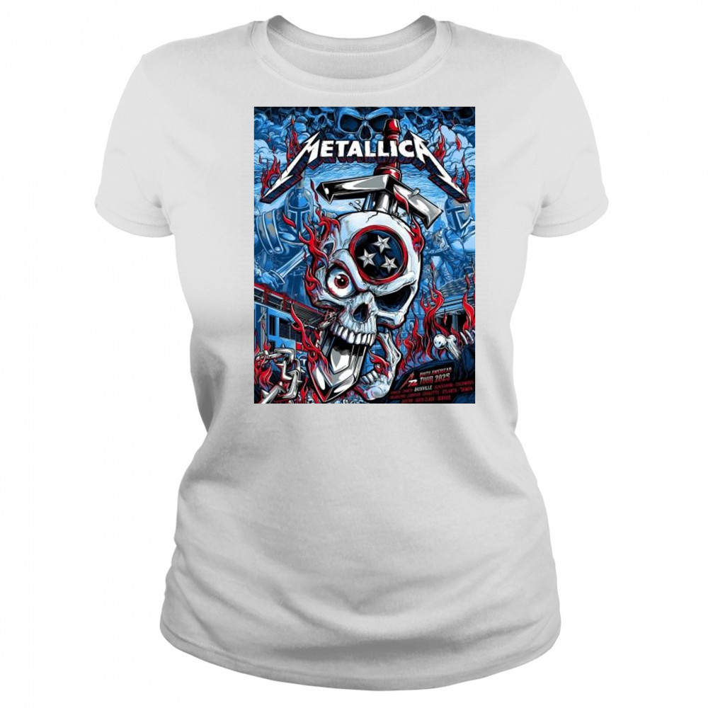 Metallica M72 North American Tour 2025 Exclusive M72 Nashville On May 1 2025 t-shirt Women's T-shirt