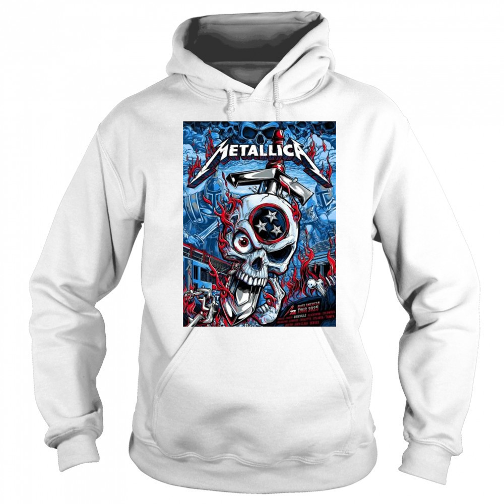 Metallica M72 North American Tour 2025 Exclusive M72 Nashville On May 1 2025 t-shirt Sweatshirt