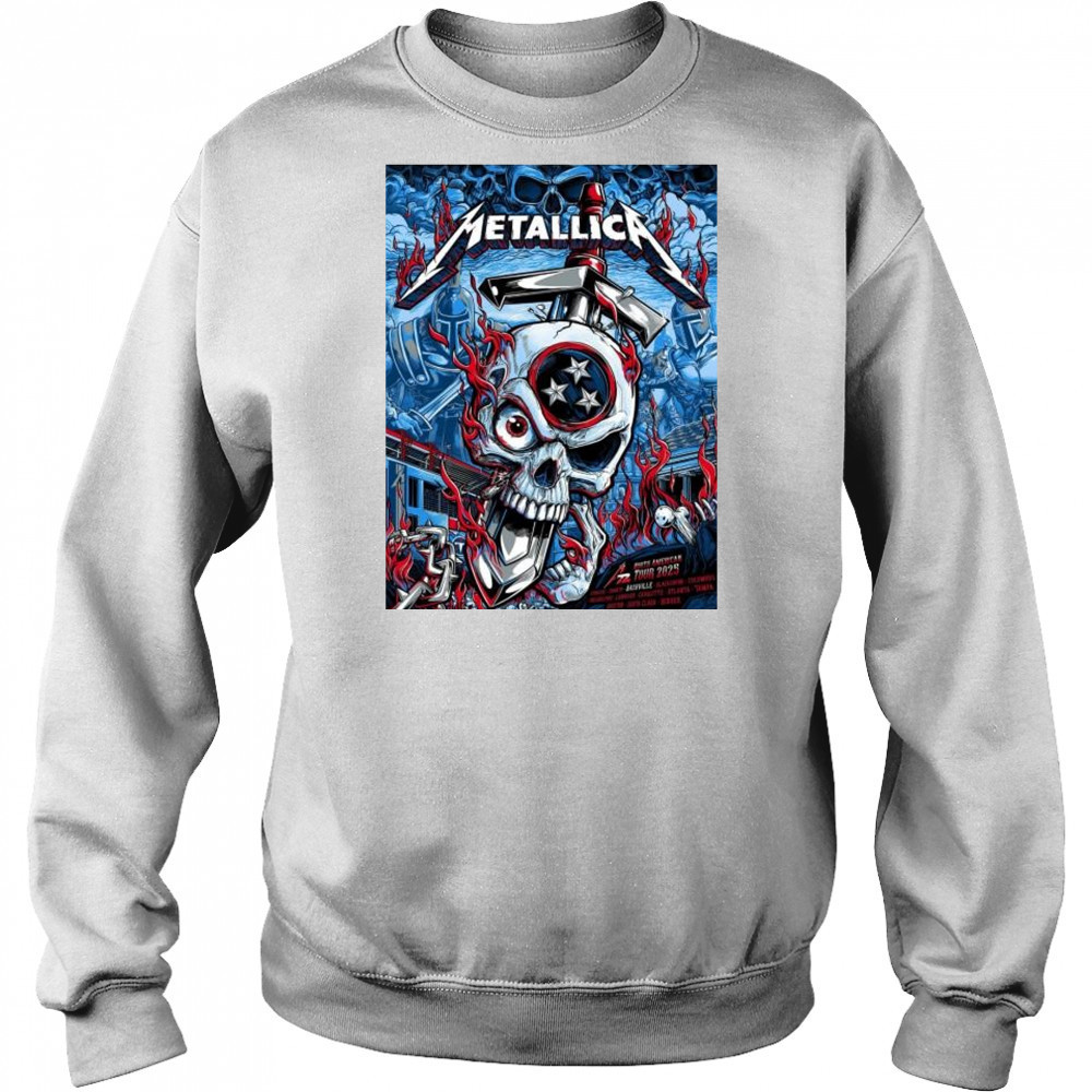 Metallica M72 North American Tour 2025 Exclusive M72 Nashville On May 1 2025 t-shirt Hoodie