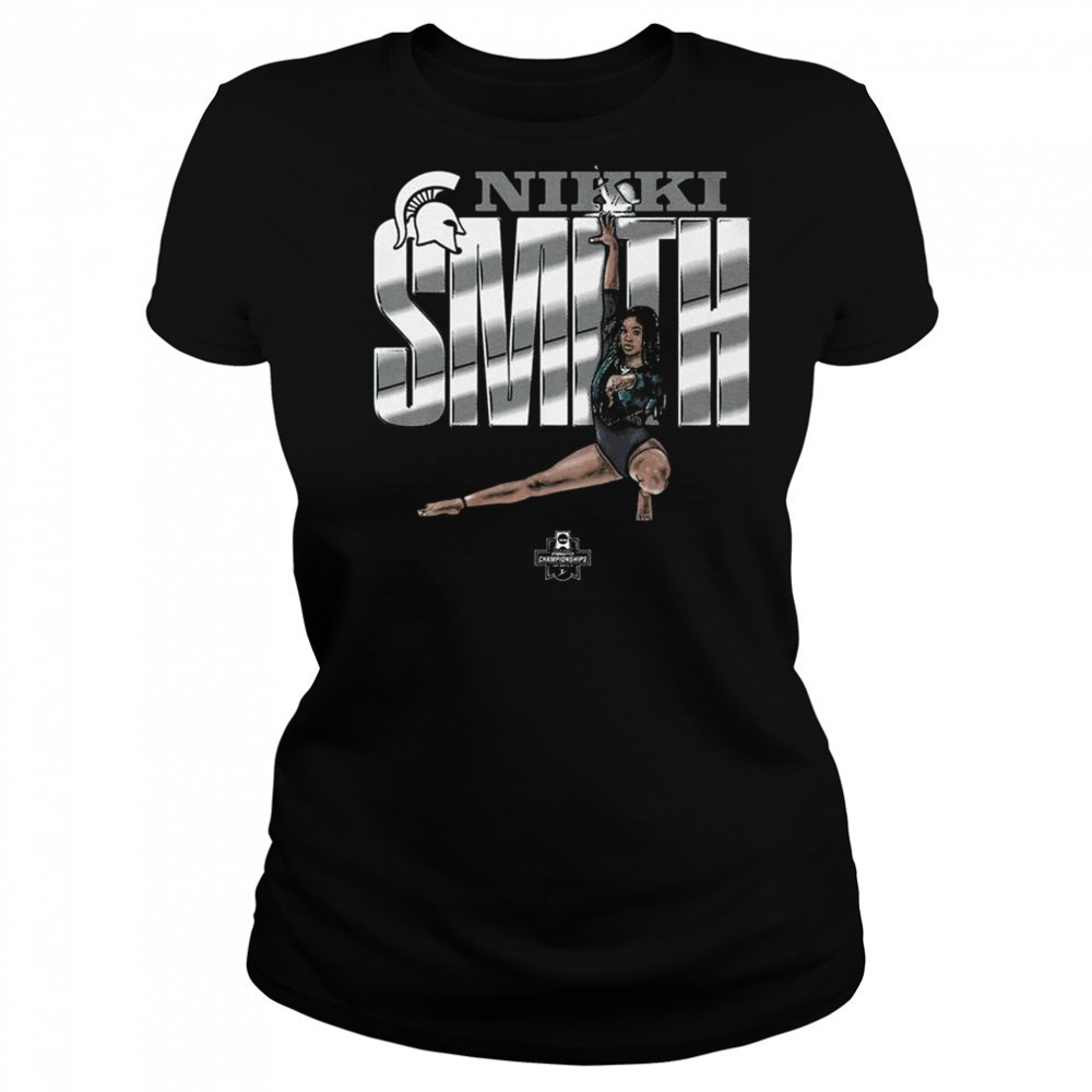 Nikki Smith Illustrated Michigan State Spartans NCAA gymnastics Championships 2025 t-shirt Women's T-shirt