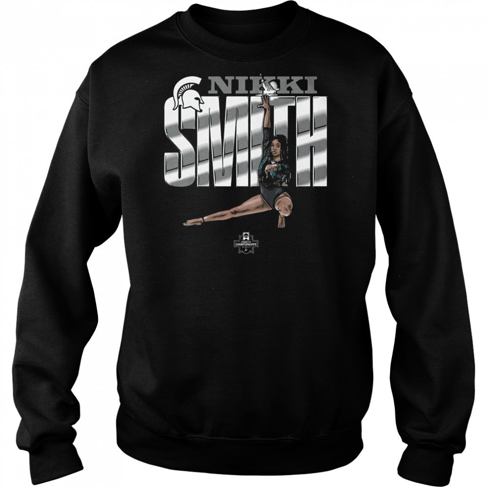 Nikki Smith Illustrated Michigan State Spartans NCAA gymnastics Championships 2025 t-shirt Hoodie