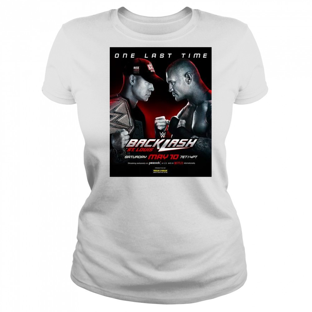 One Last Time WWE Backlash St.Louis May 10 2025 John Cena vs Randy Orton t-shirt Women's T-shirt