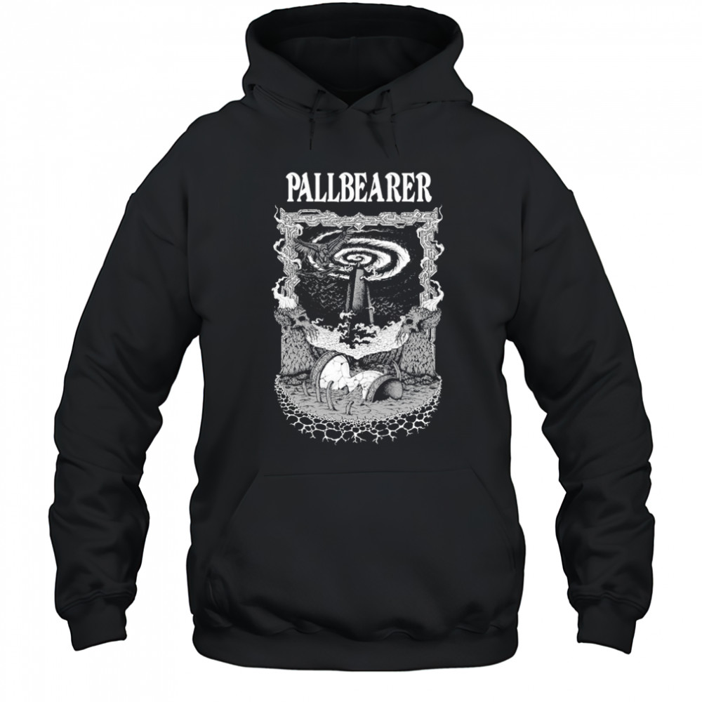 Pallbearer Silver Wings Hourglass T-shirt Hoodie