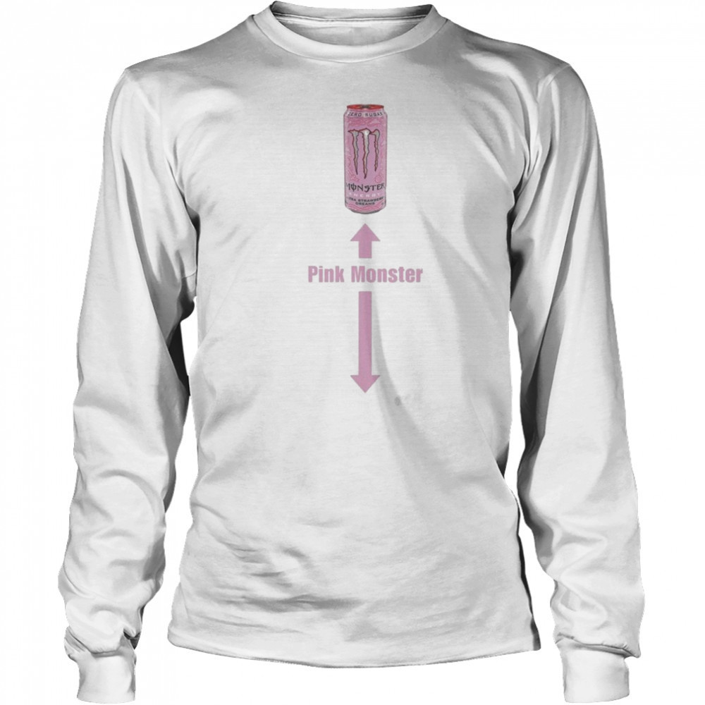 Pink Monster Energy T-shirt Long Sleeved