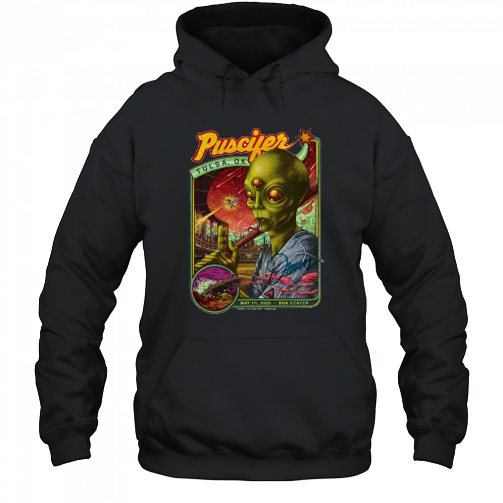 Poster Puscifer May 1st 2025 Bok Center In Tulsa OK t-shirt Hoodie