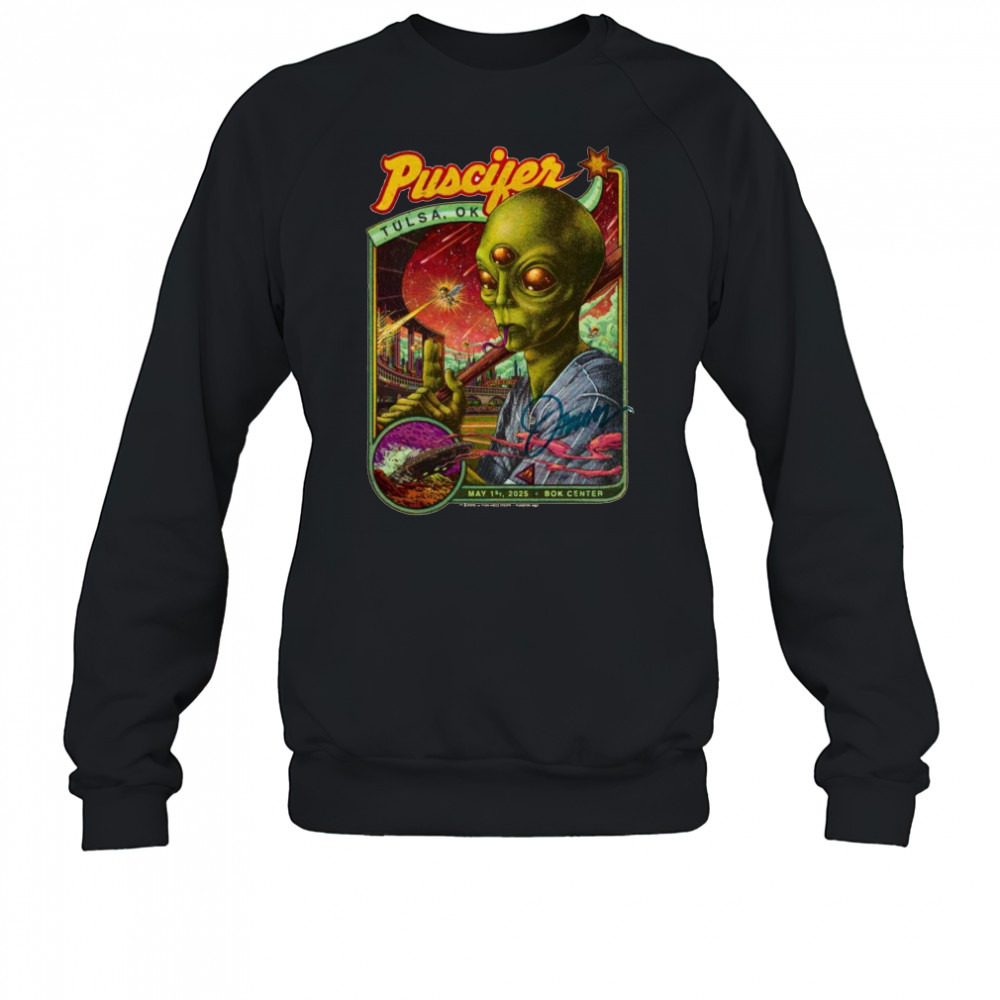 Poster Puscifer May 1st 2025 Bok Center In Tulsa OK t-shirt Sweatshirt