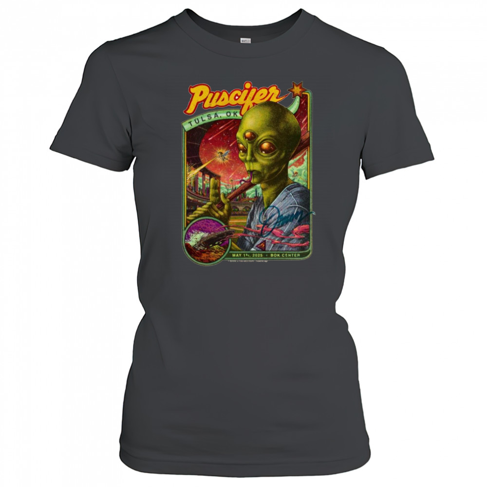 Poster Puscifer May 1st 2025 Bok Center In Tulsa OK t-shirt Women's T-shirt