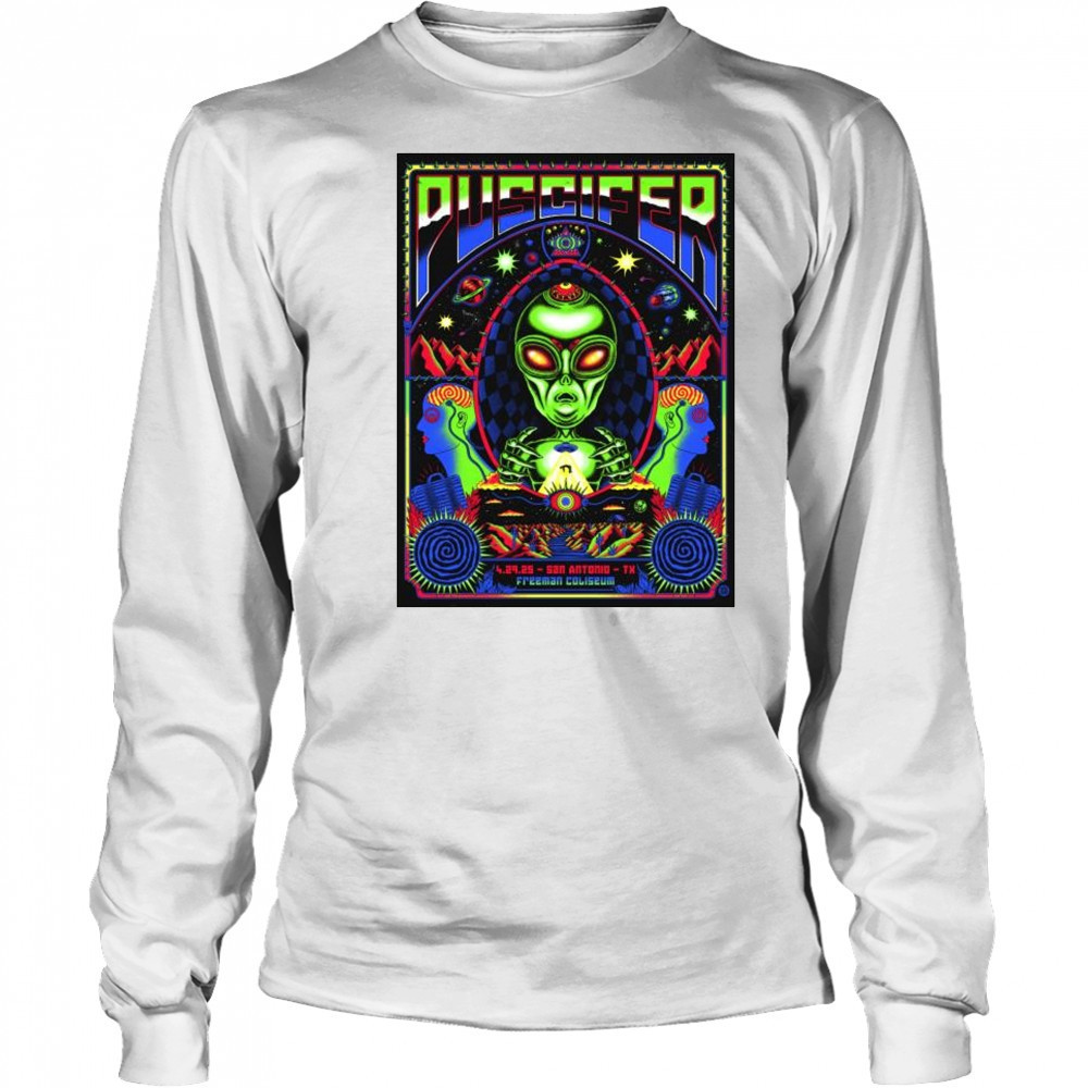Puscifer Freeman Coliseum April 29 2025 San Antonio TX t-shirt Long Sleeved