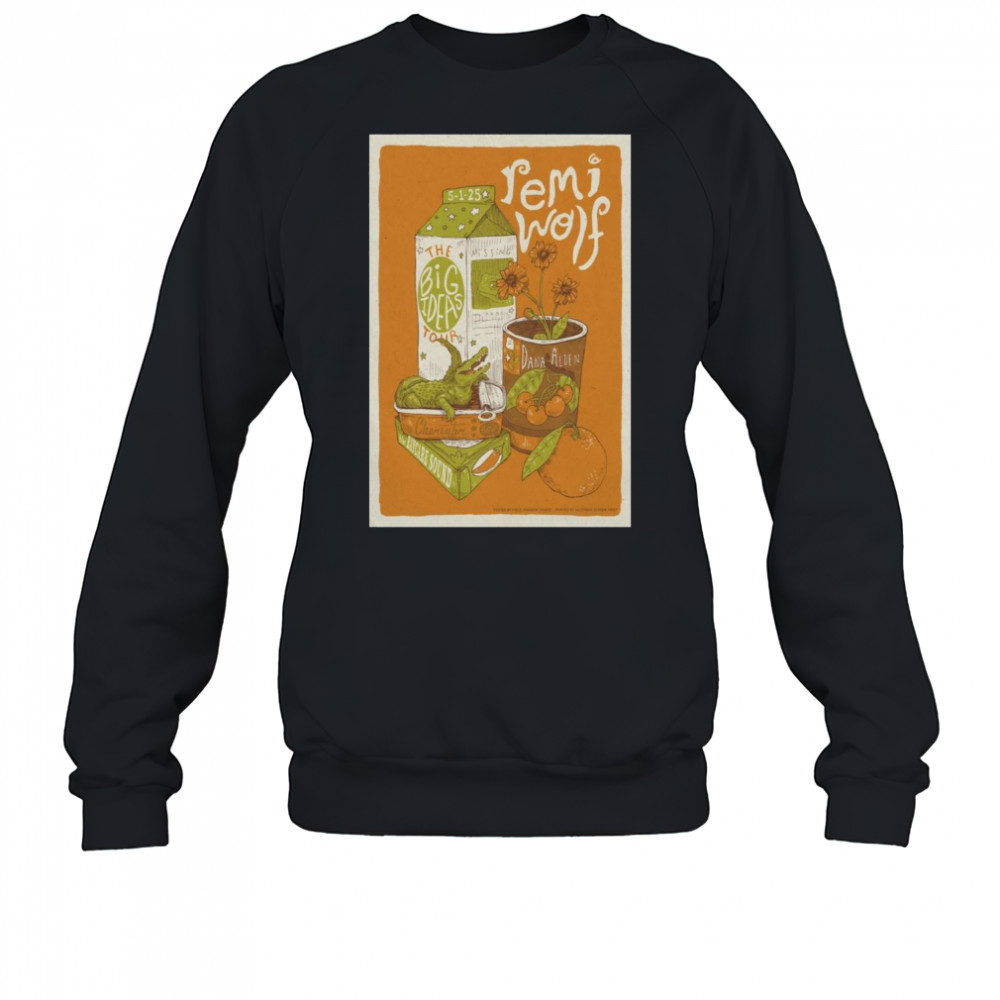Remi Wolf The Big Ideas Tour May 1 2025 With Dana Alden Clearwater Florida Poster Graphic t-shirt Sweatshirt