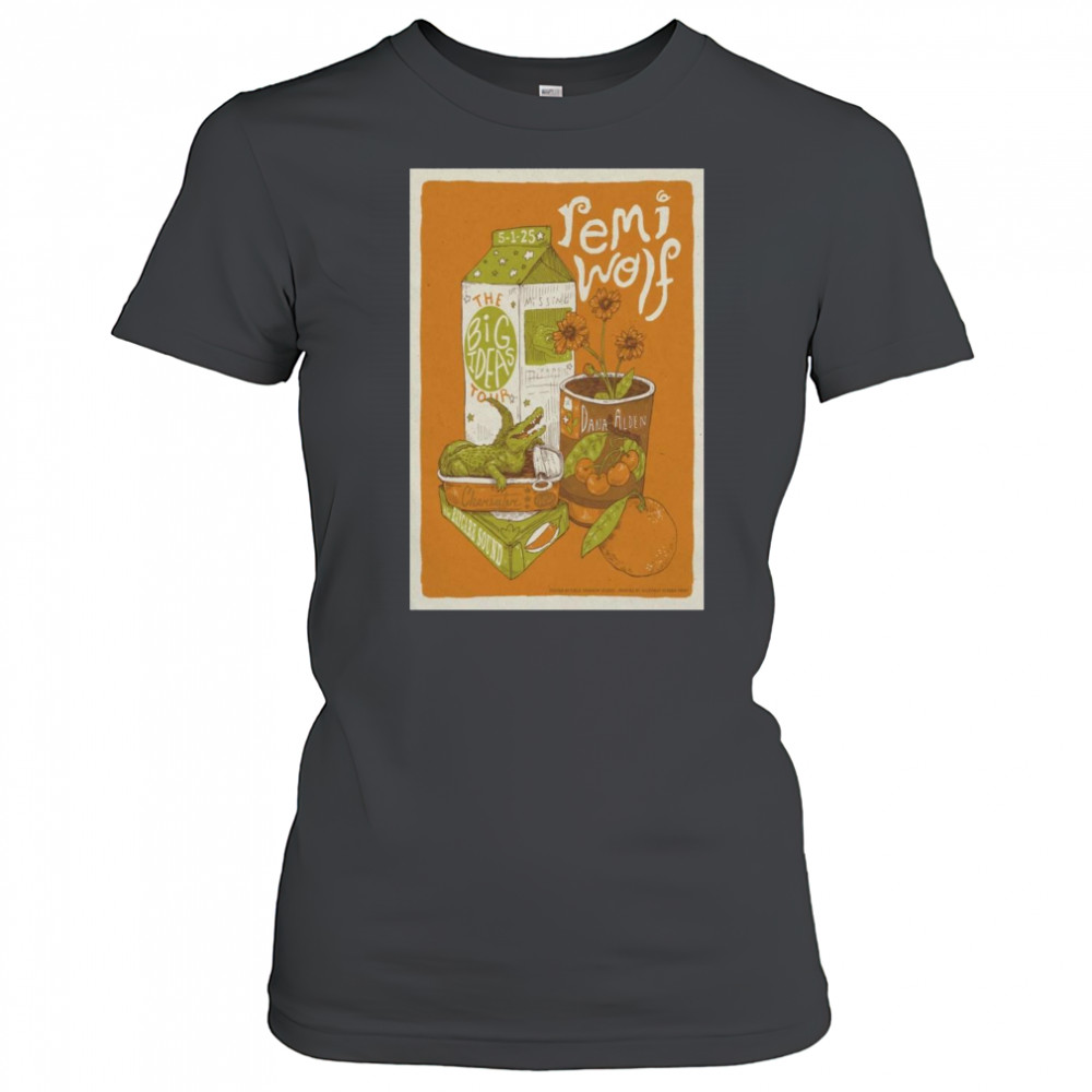 Remi Wolf The Big Ideas Tour May 1 2025 With Dana Alden Clearwater Florida Poster Graphic t-shirt Women's T-shirt