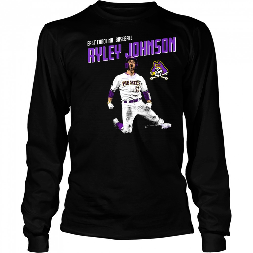 Ryley Johnson East Carolina Pirates baseball NCAA Division I 2025 Graphic t-shirt Long Sleeved